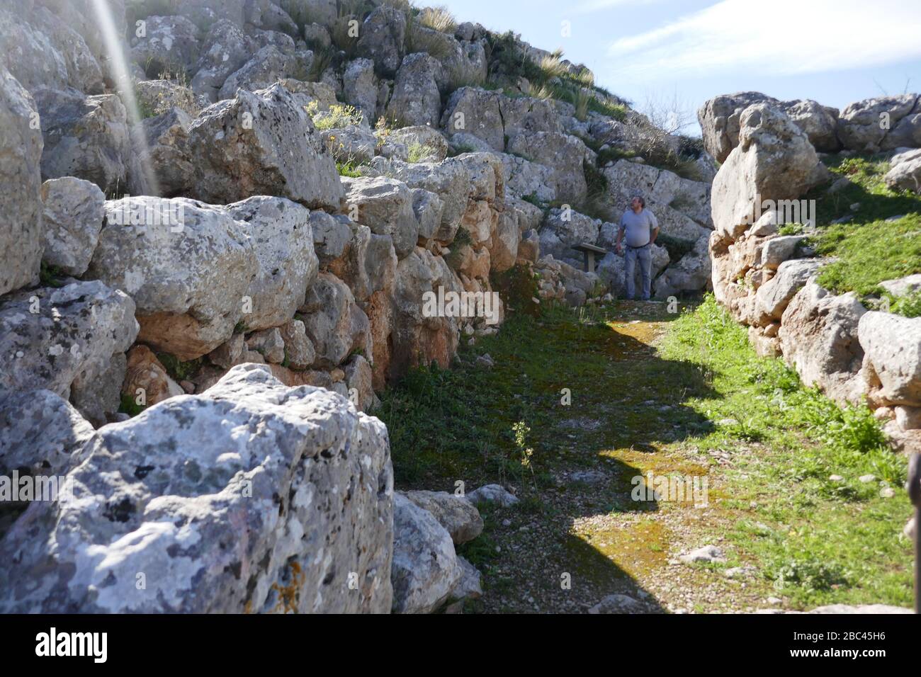 Midea Archäologische Stätte Stockfoto