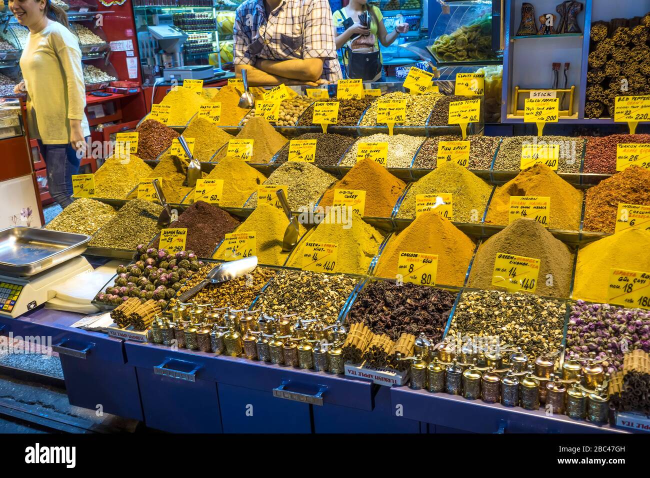 Gewürzmarkt, Istanbul, Türkei Stockfoto