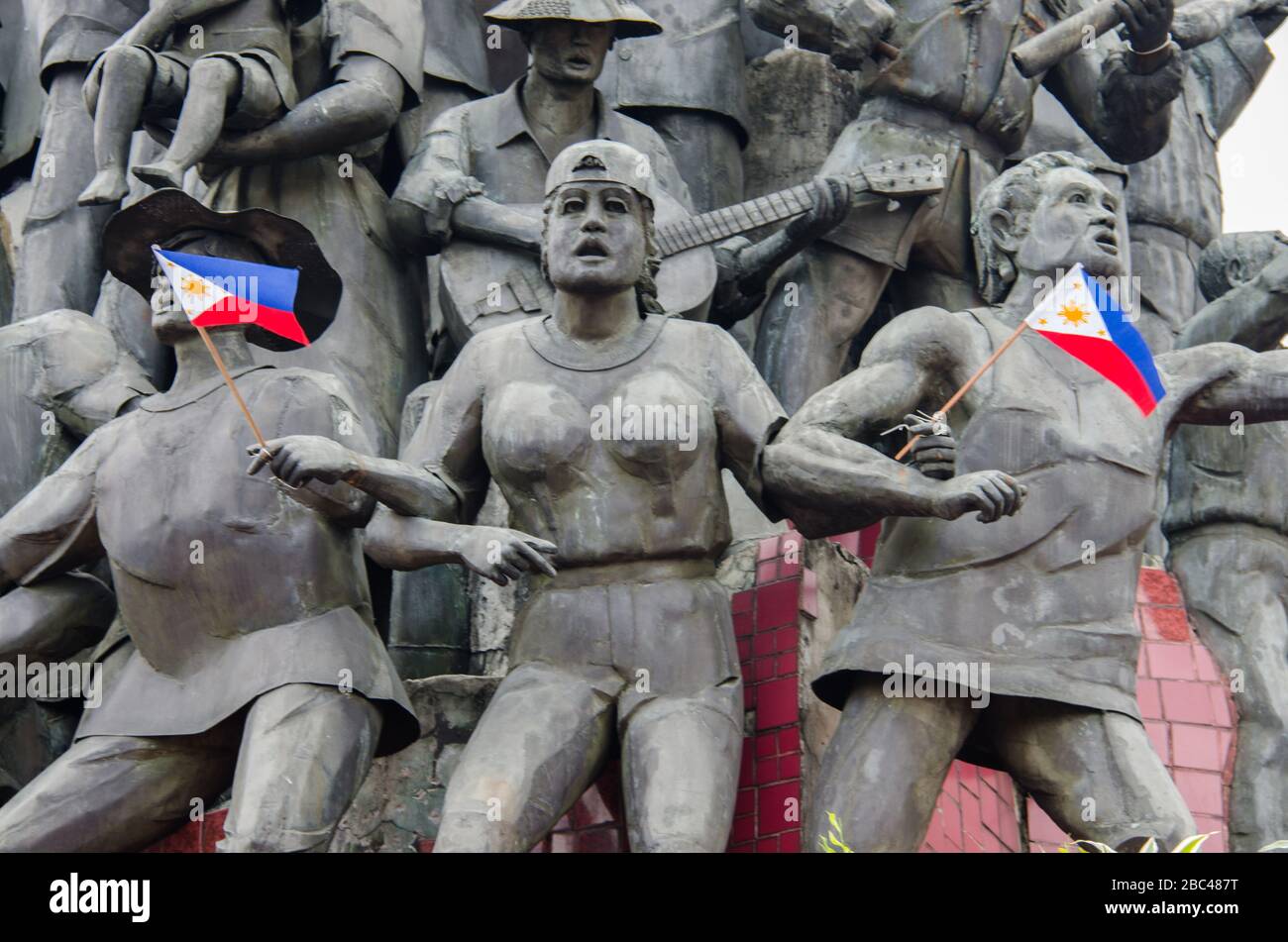 EDSA People Power Monument Stockfoto