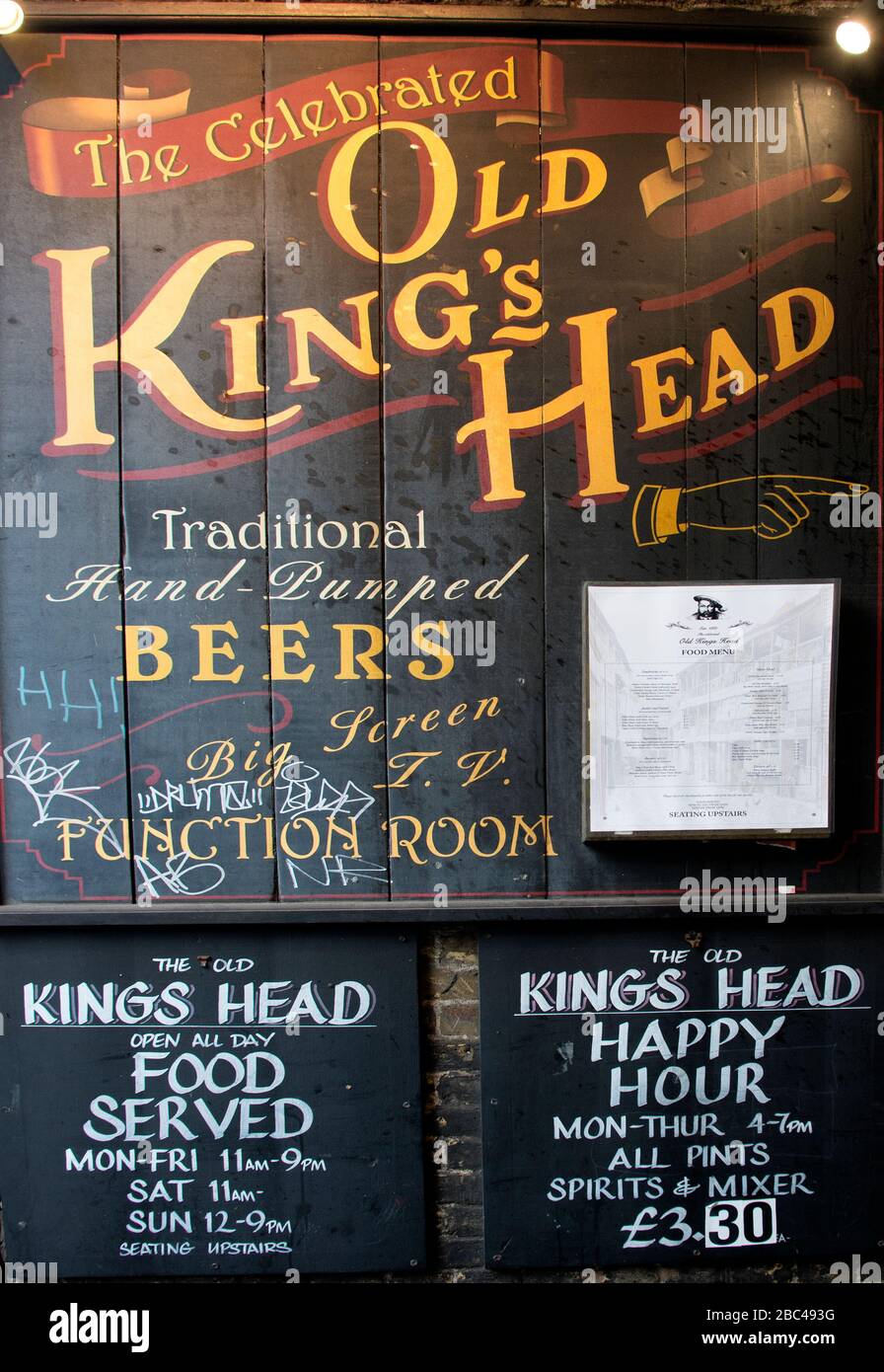 Beschilderung in der london Street Stockfoto