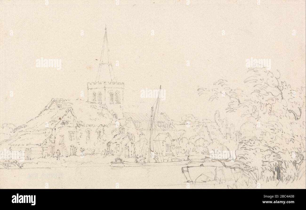 Thomas Girtin - Great Marlow Church, Buckinghamshire Stockfoto
