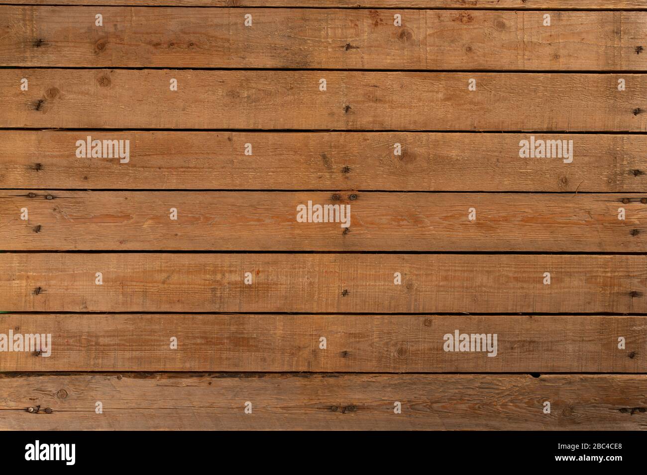 Alte rustikale Holzplanke brauner Texturhintergrund Stockfoto