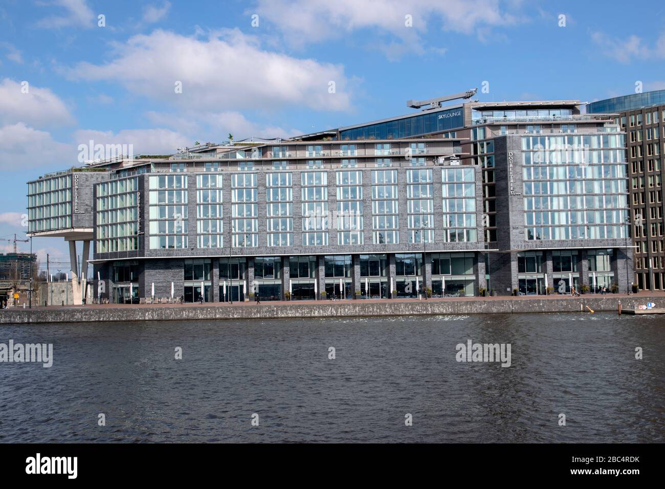 Stadtbild Des Oosterdok In Amsterdam Niederlande 2020 Stockfoto