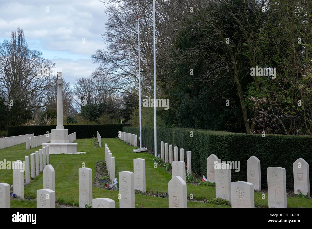 Nahaufnahme Des Commonwealth War Graves Auf Dem Nieuwe Ooster Graveyard In Amsterdam, Niederlande 2020 Stockfoto