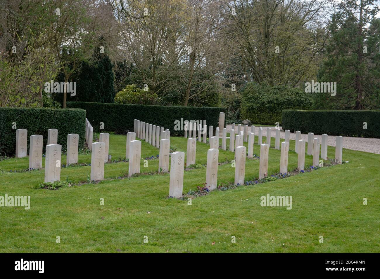 Nahaufnahme Des Commonwealth War Graves Auf Dem Nieuwe Ooster Graveyard In Amsterdam, Niederlande 2020 Stockfoto