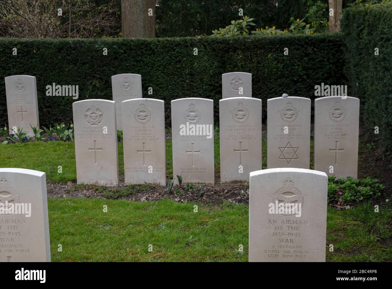 Nahaufnahme Des Commonwealth War Graves Auf Dem Nieuwe Ooster Graveyard In Amsterdam, Niederlande 2020 Stockfoto
