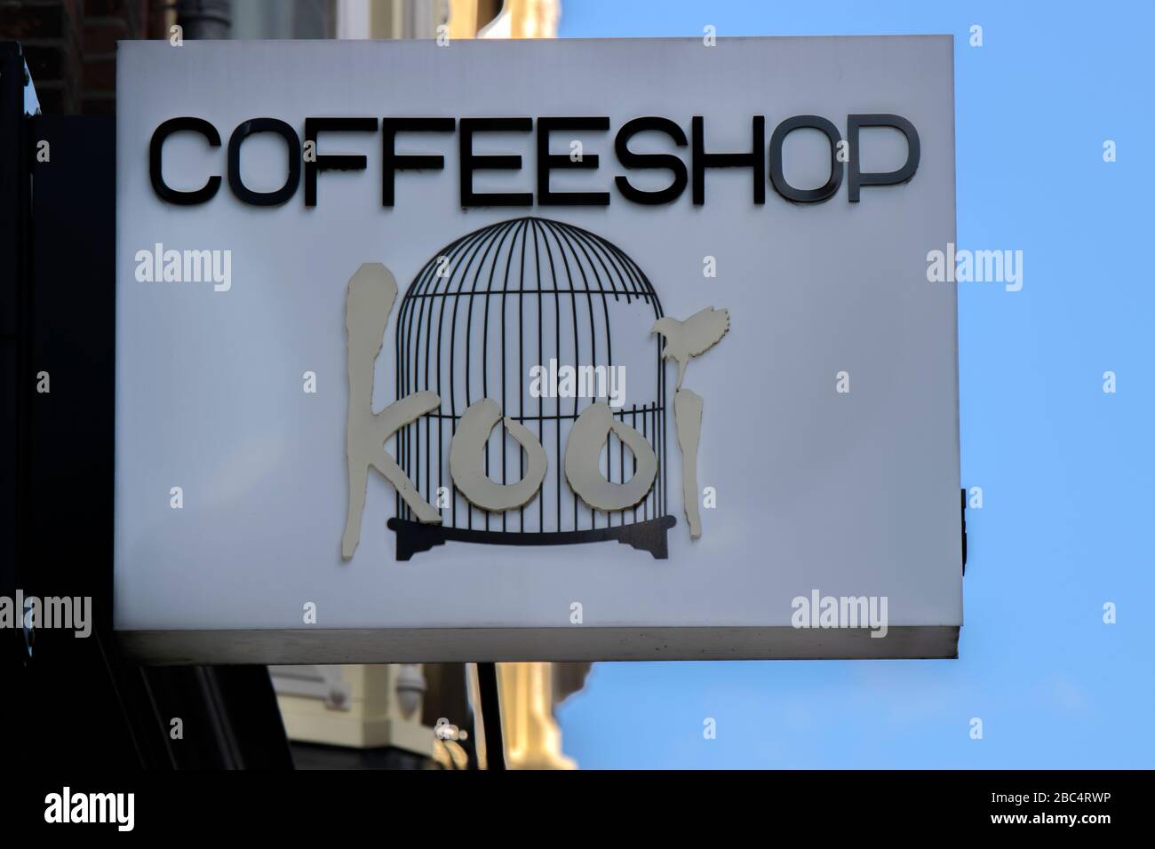 Coffeeshop Kooi In Amsterdam, Niederlande 2020 Stockfoto