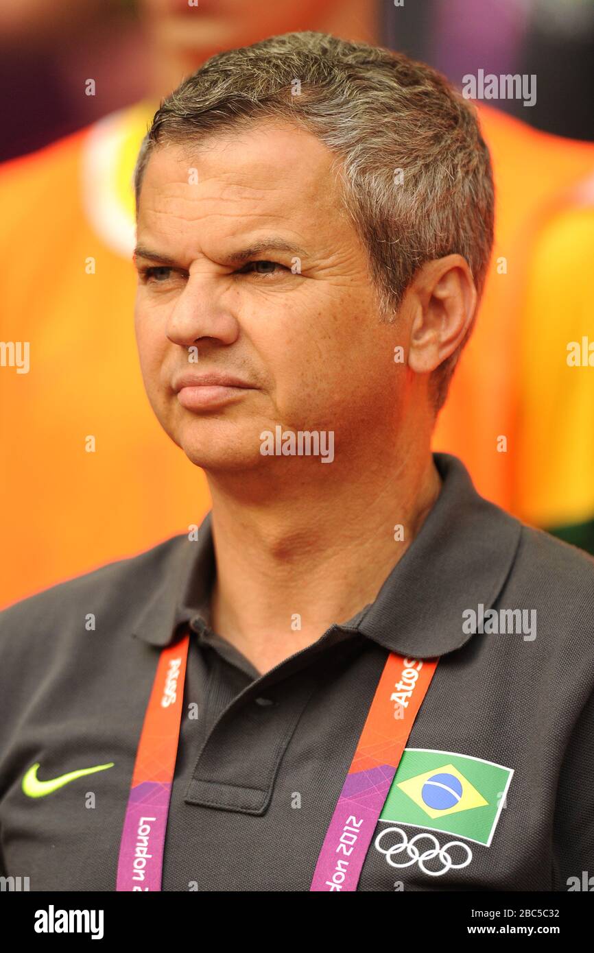 Brasiliens Trainer Luiz Neves Stockfoto