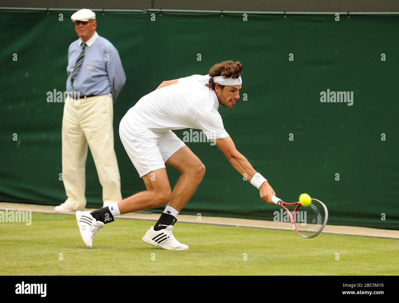 Argentiniens Juan Martin Del Potro im Einsatz gegen den niederländischen Robin Haase Stockfoto