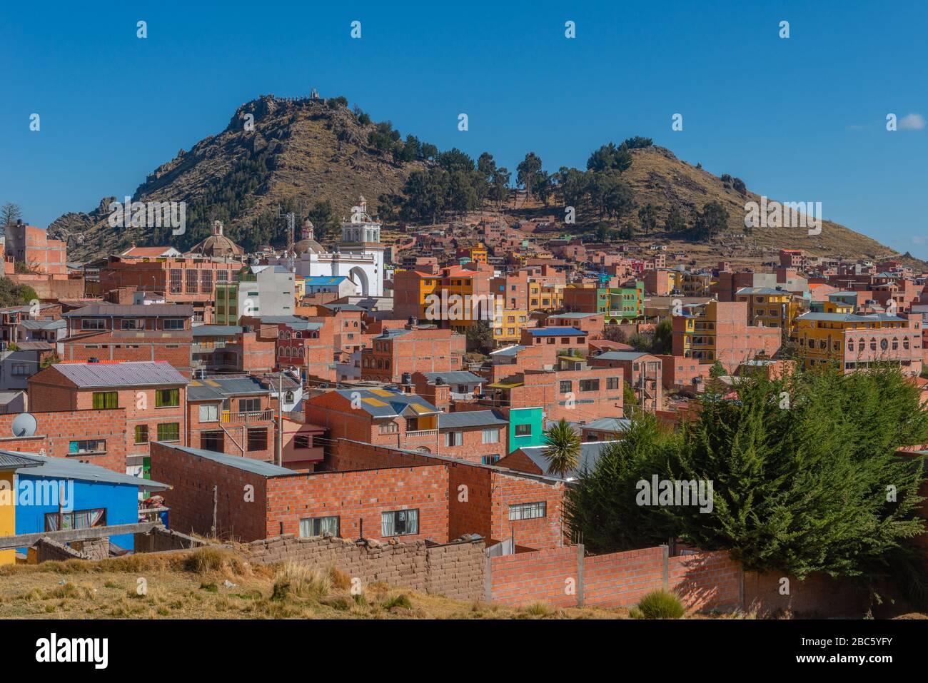 Copacabana, Titicacasee, Anden Mountains, Department La Paz, Bolivien, Lateinamerika Stockfoto