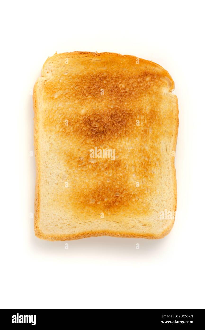 Toast mit weißem Brot Stockfoto