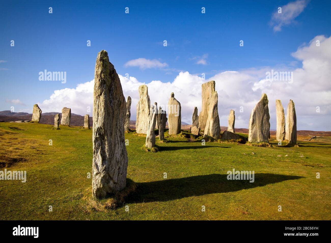 Standing Stones von Callanish Stockfoto