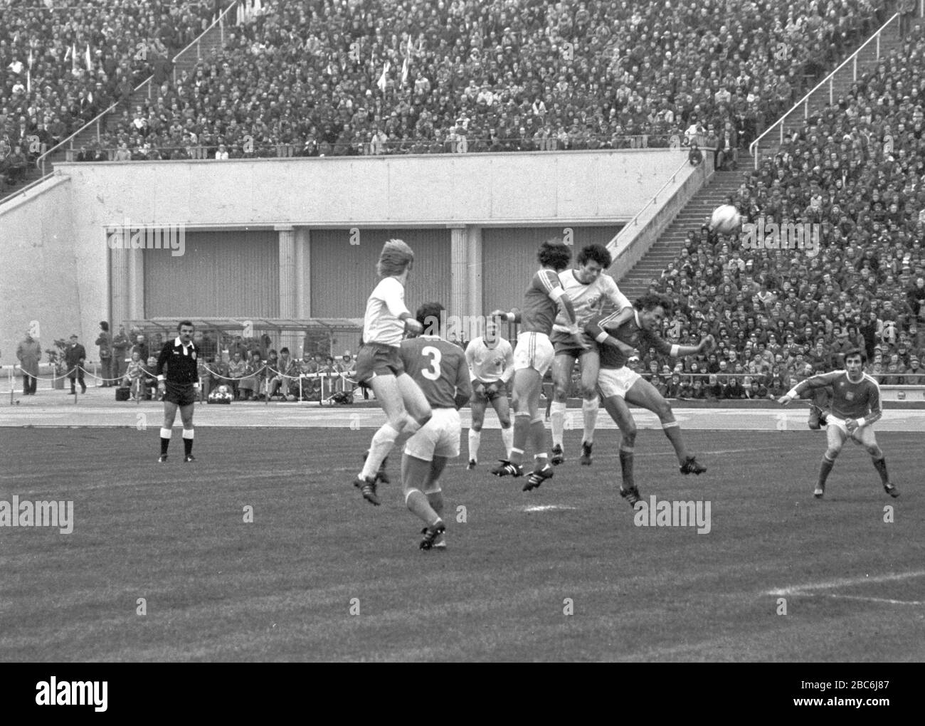Oktober 1981 in Sachsen, Leipzig Die DDRFußballNationalmannschaft