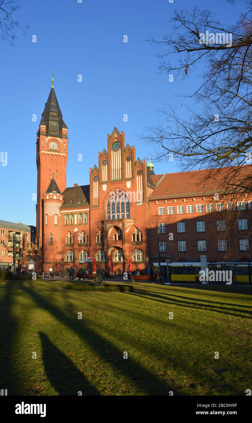 Berlin, Deutschland 02-24-2019 das Rathaus des Landkreises Koepenick an der deutschen Hauptstadt Stockfoto