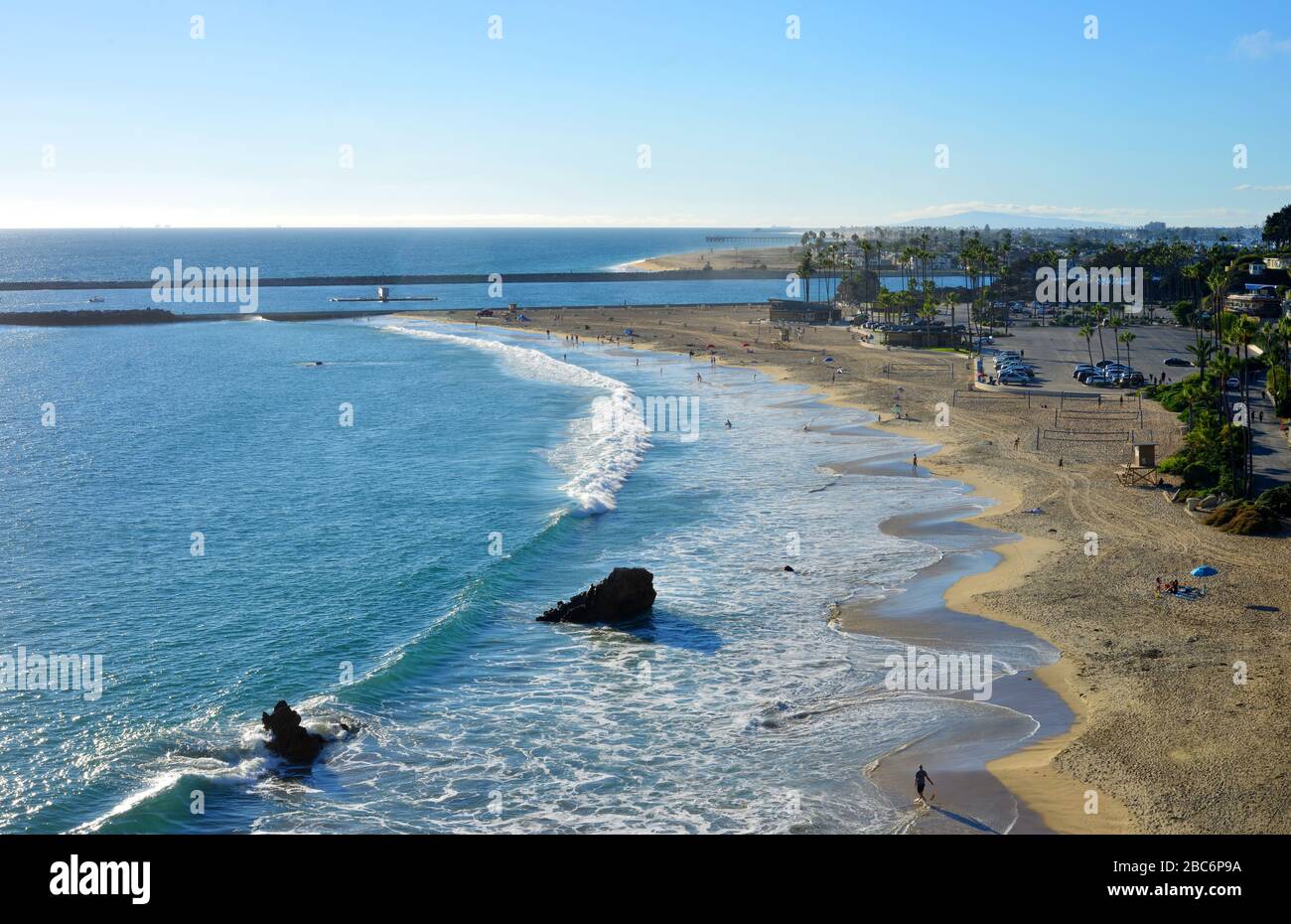 Newport Beach in der Nähe von Los Angeles california am Nachmittag Stockfoto