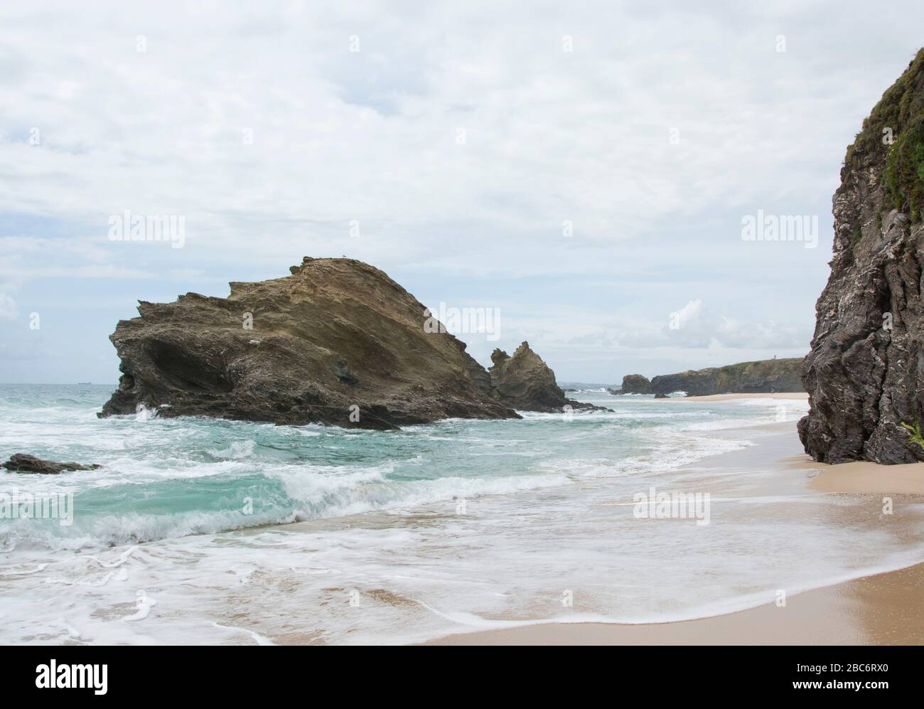 Küstenlinie zwischen Sines und Porto Covo, Portugal Stockfoto
