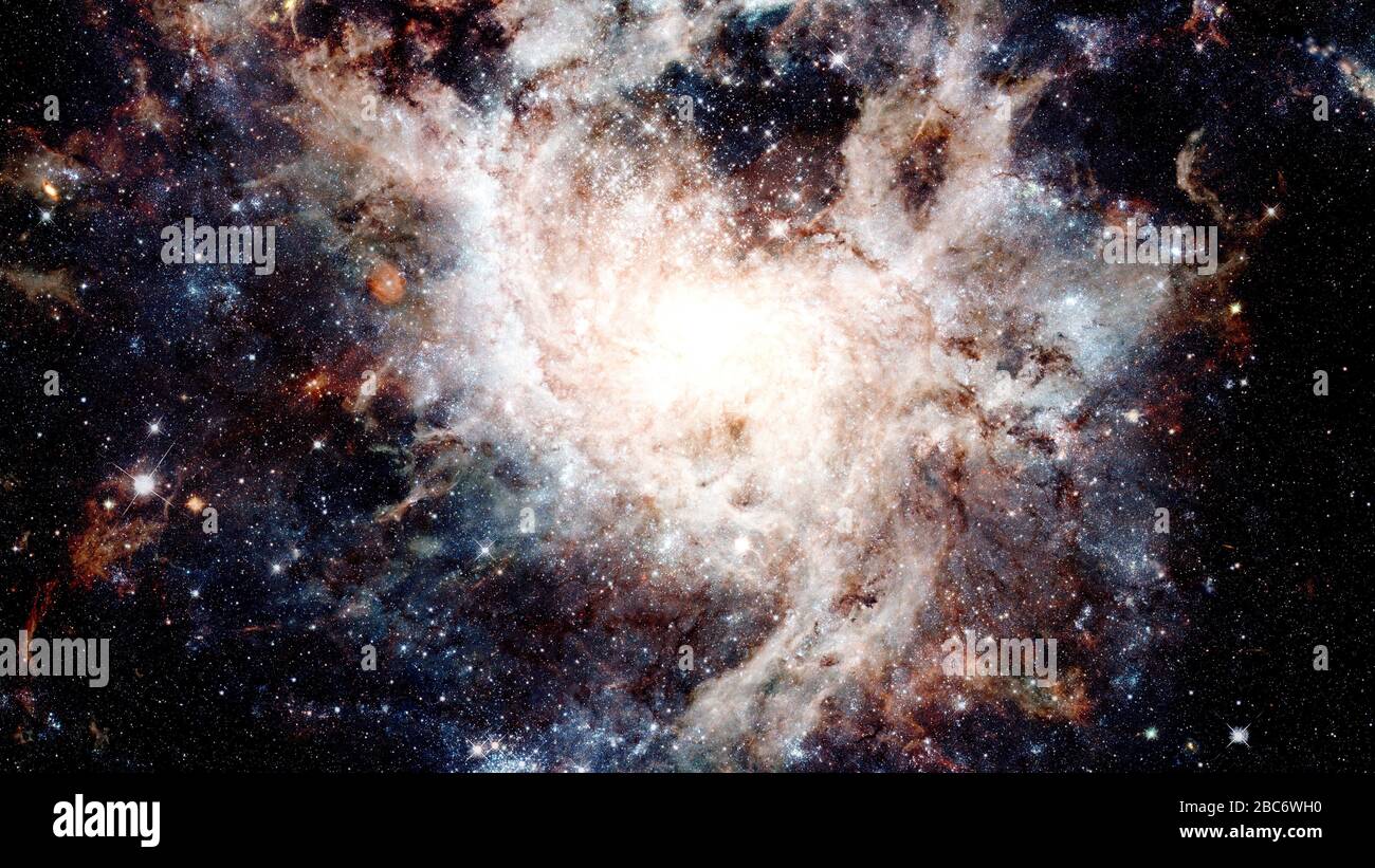 Sternengeburt im Extremfall. Elemente dieses Bildes, das von der NASA eingerichtet wurde. Stockfoto