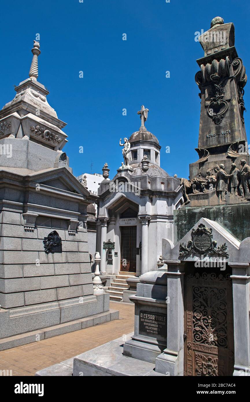 Buenos Aires/Argentinien: Auf dem Friedhof Recoleta in Buenos Aires Stockfoto