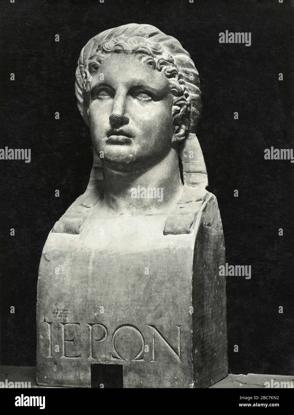 Hieron King of Syracuse, Ancient Marble Sculpture, Philosophen Room, Kapitolinisches Museum, Rom, Italien 1920er Jahre Stockfoto