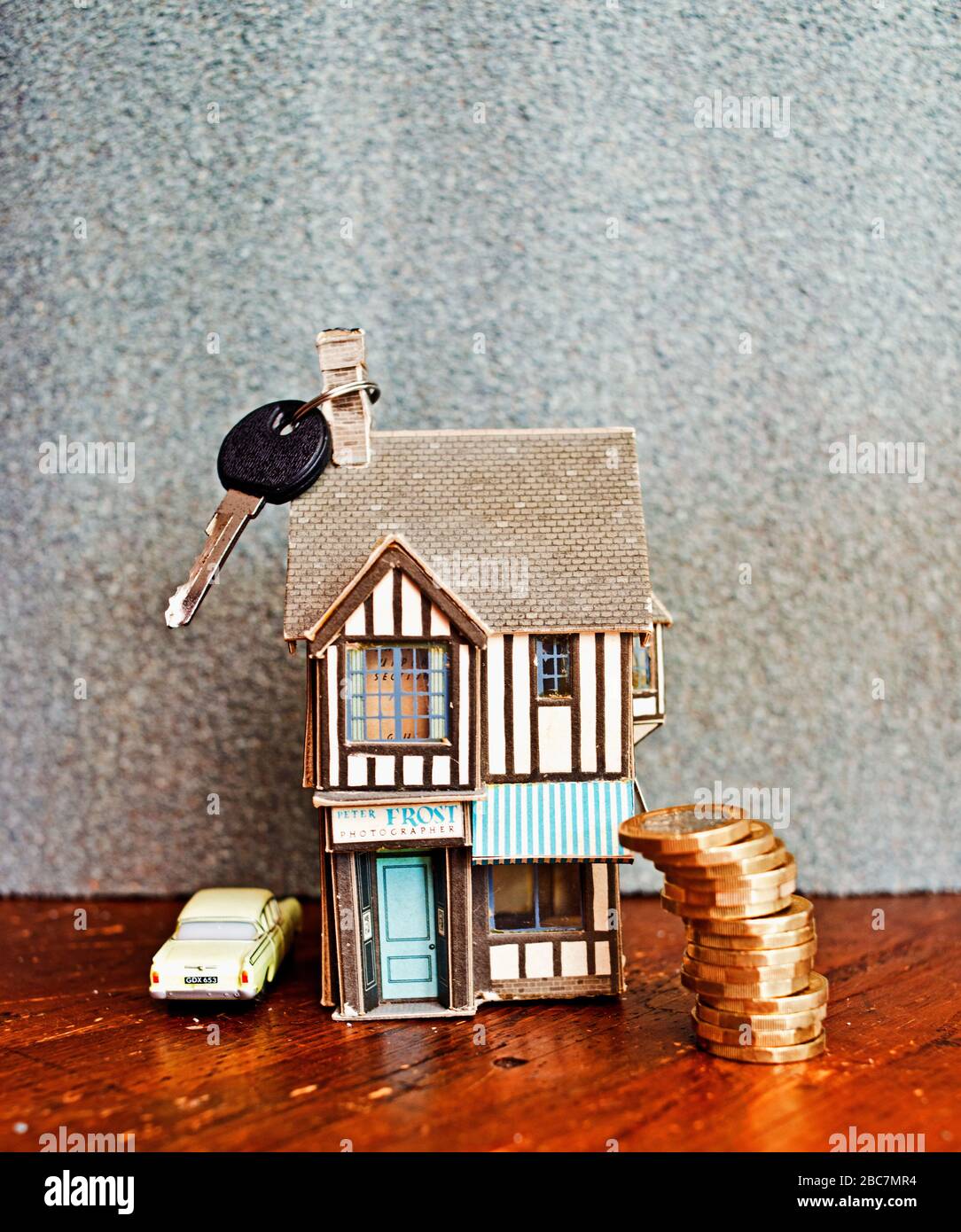 Covid 19 Lockdown auf dem Immobilienmarkt Stockfoto