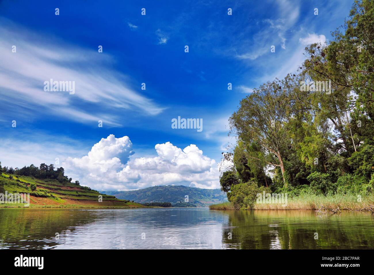 Lake Bunyonyi, Uganda Stockfoto