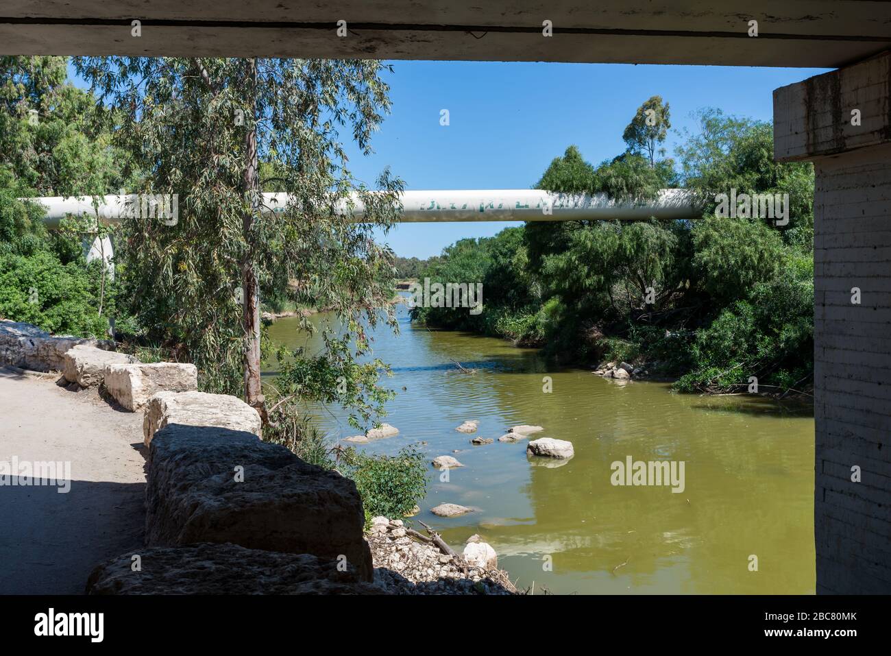 Wandern im Nahal Sorek in Israel Stockfoto