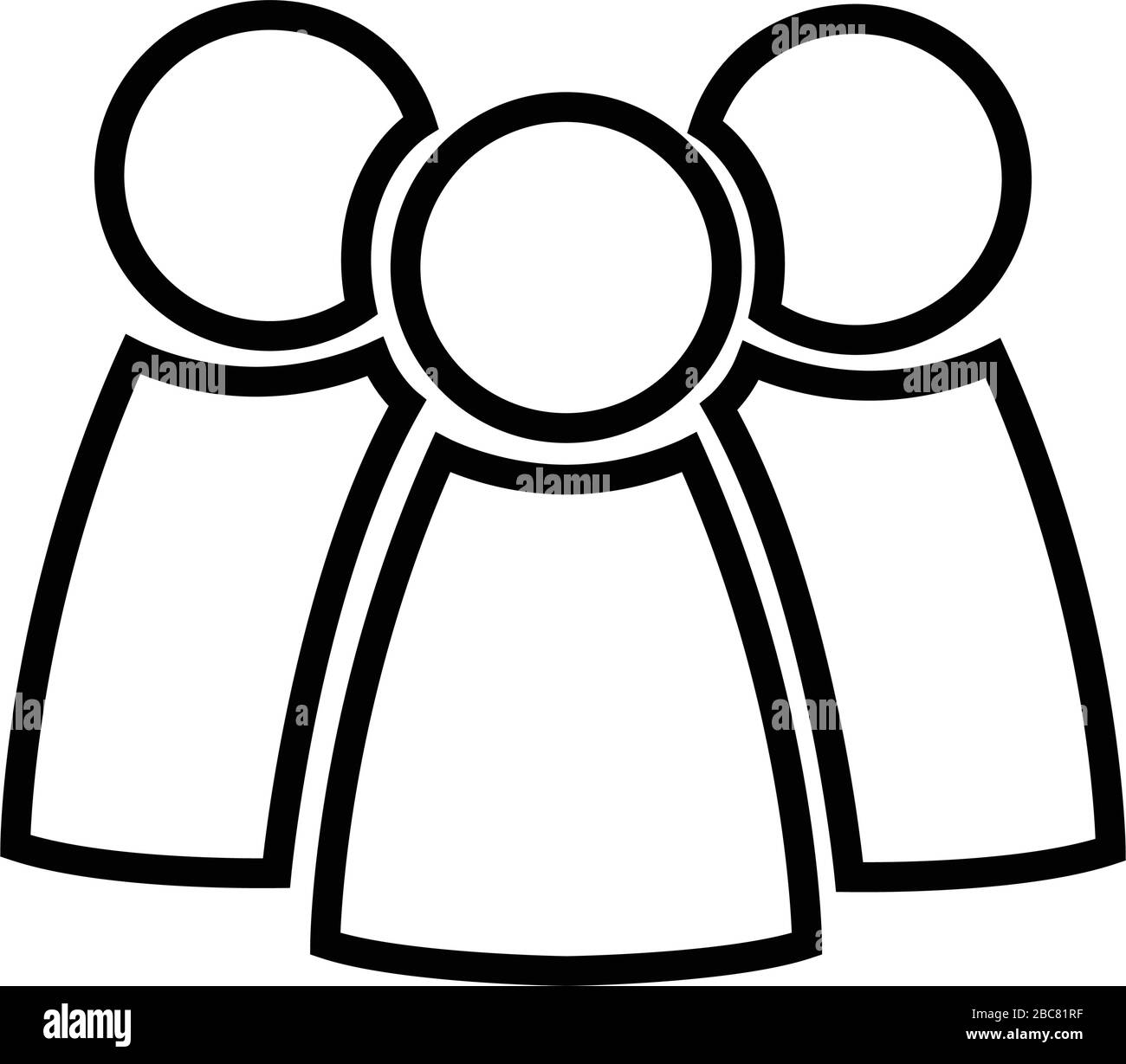 Geschäftsleute Menschen Avatare Team Symbol Vektor Geschäftsmann isoliert Stock Vektor