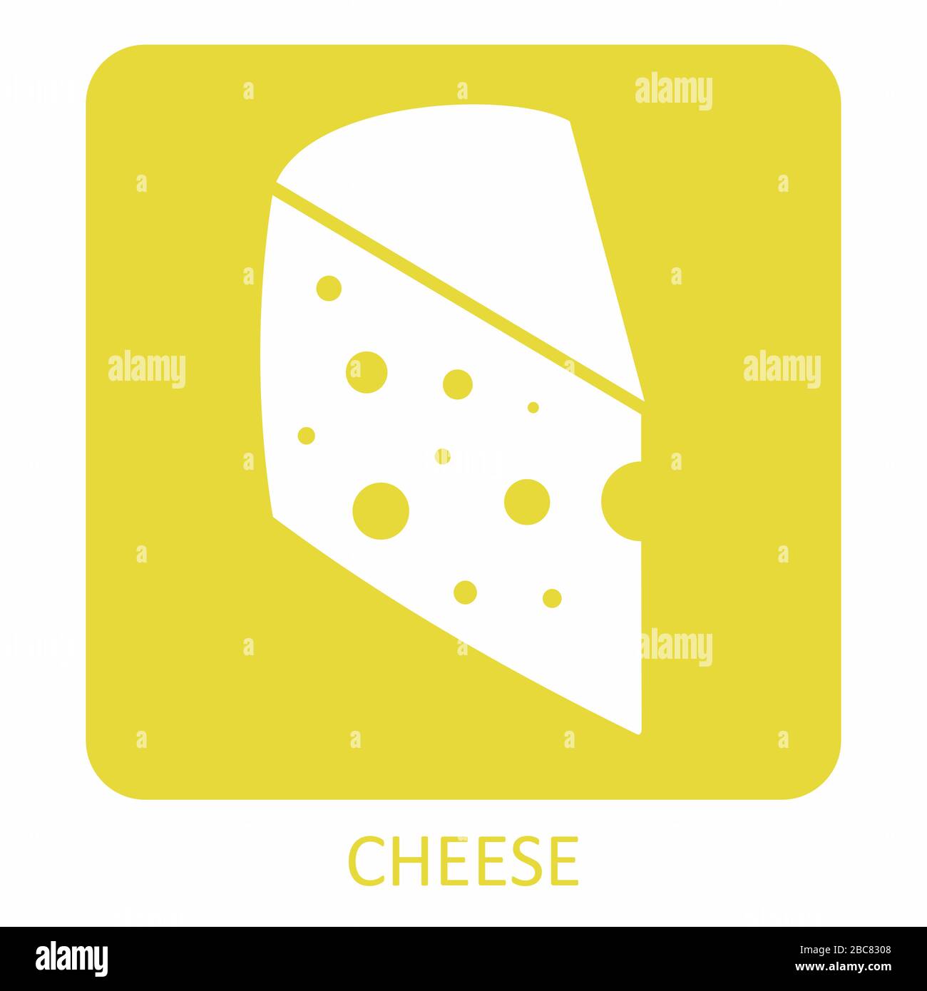 Abbildung mit Käsesymbole Stock Vektor