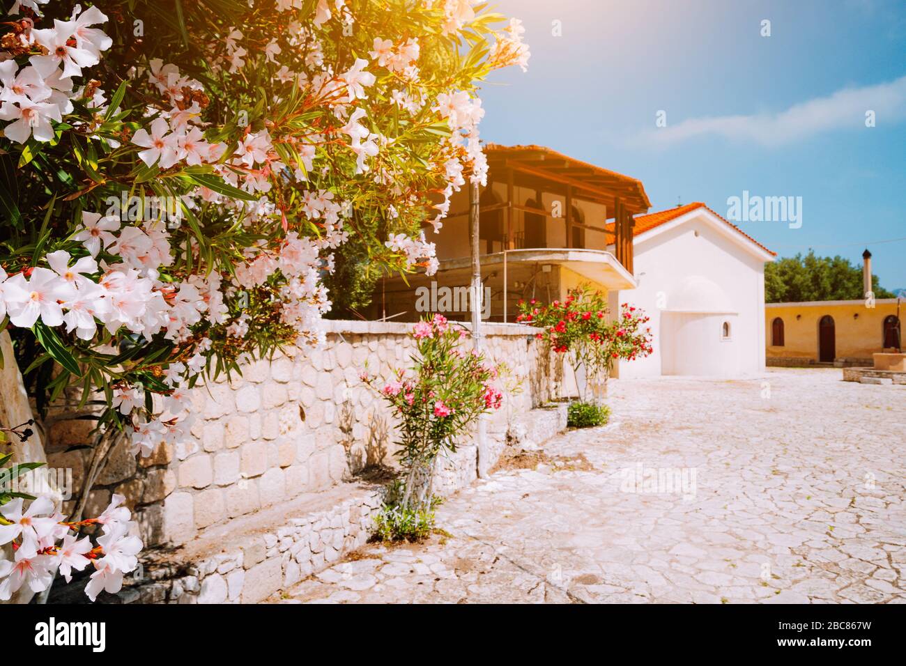 Kloster von Kipoureon auf der Insel Kefalonia, Griechenland. Stockfoto