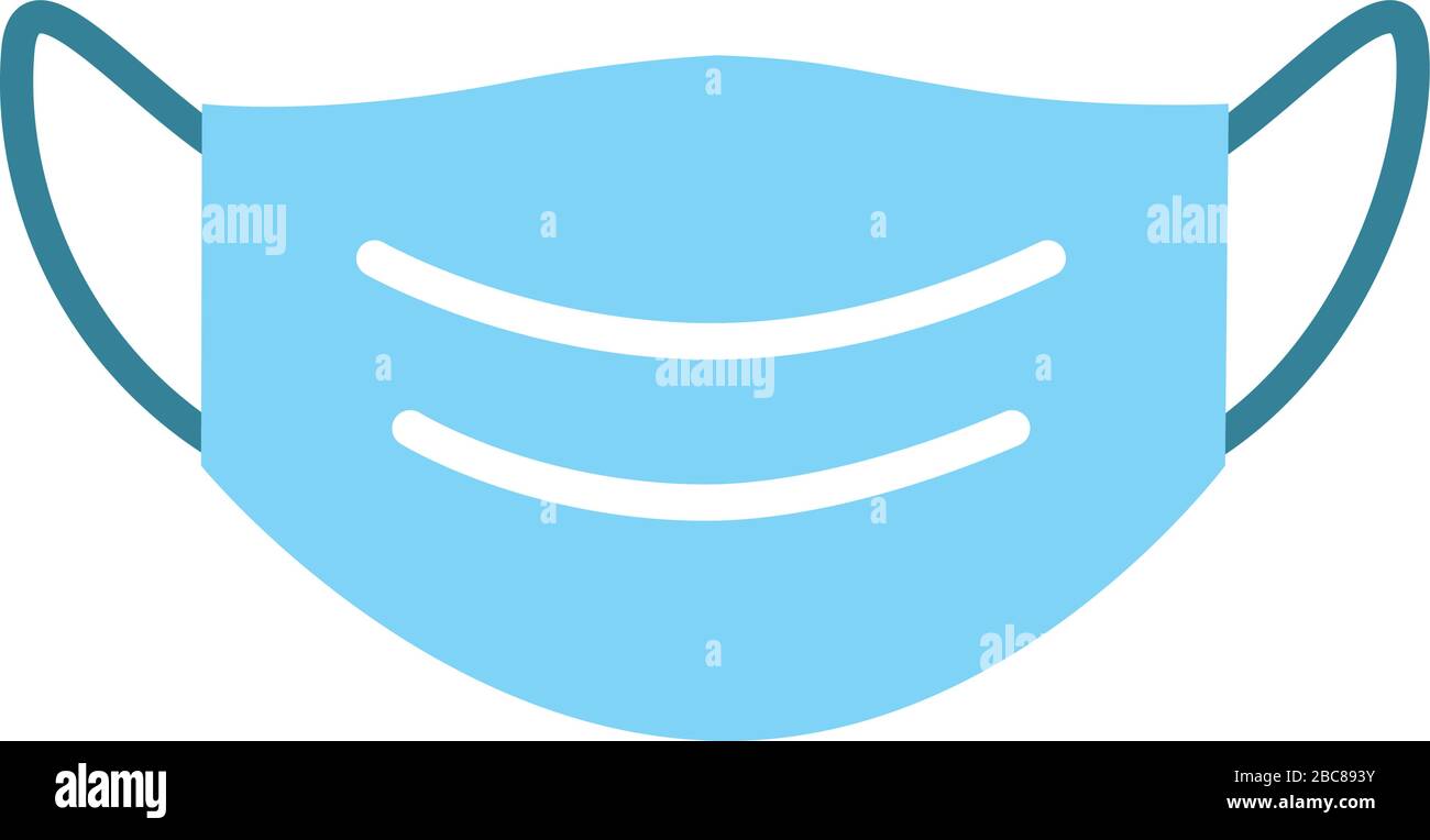 Maske Medizin Icon Vektor Illustration isoliert auf weiß Stock Vektor