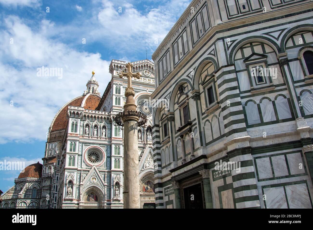 Die Kathedrale von Florenz, formell Cattedrale di Santa Maria del Fiore, in der englischen Kathedrale der Heiligen Maria von der Blume, ist die Kathedrale von Florenz, Stockfoto