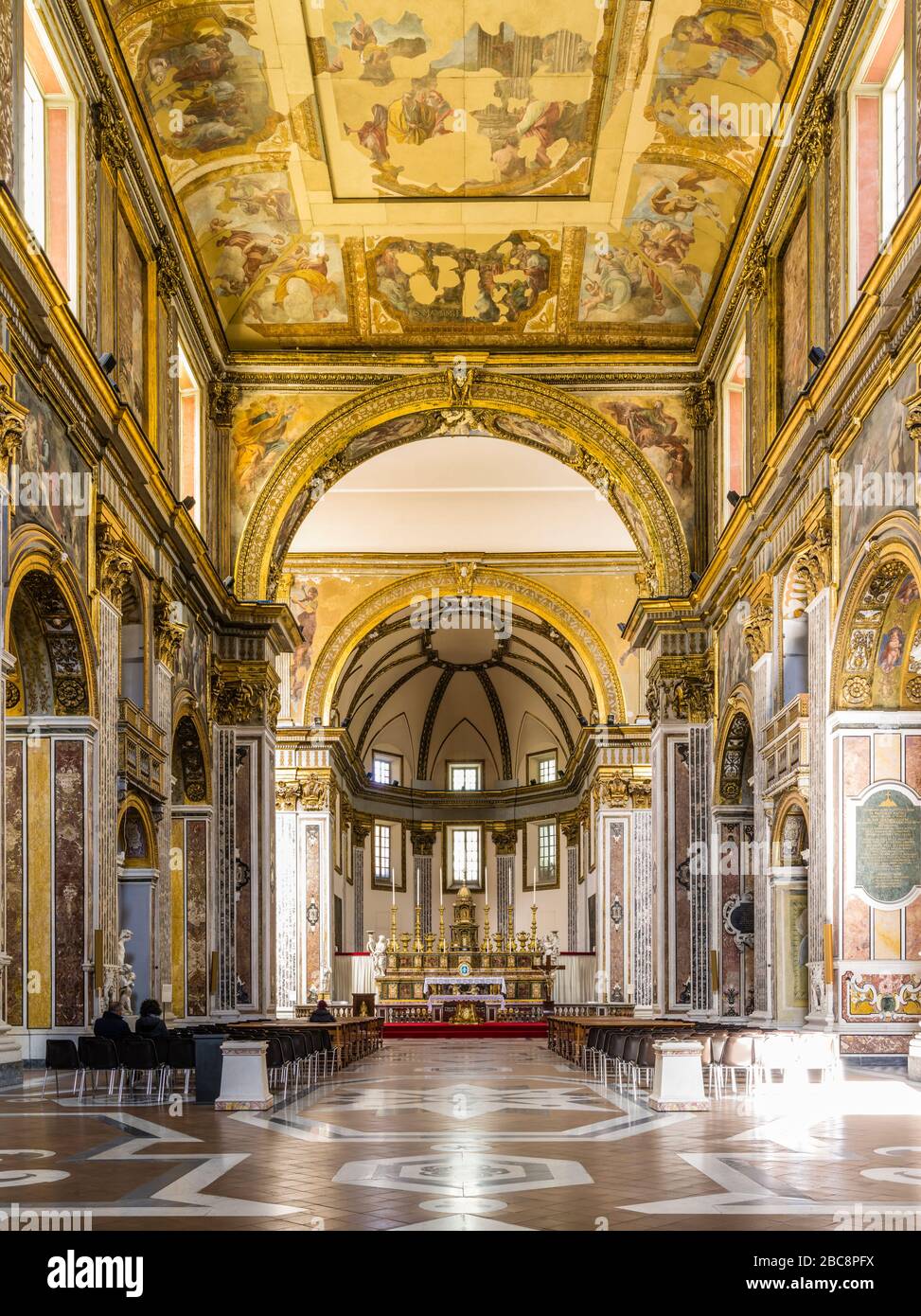 Die Basilika San Paolo Maggiore in Neapel Stockfoto