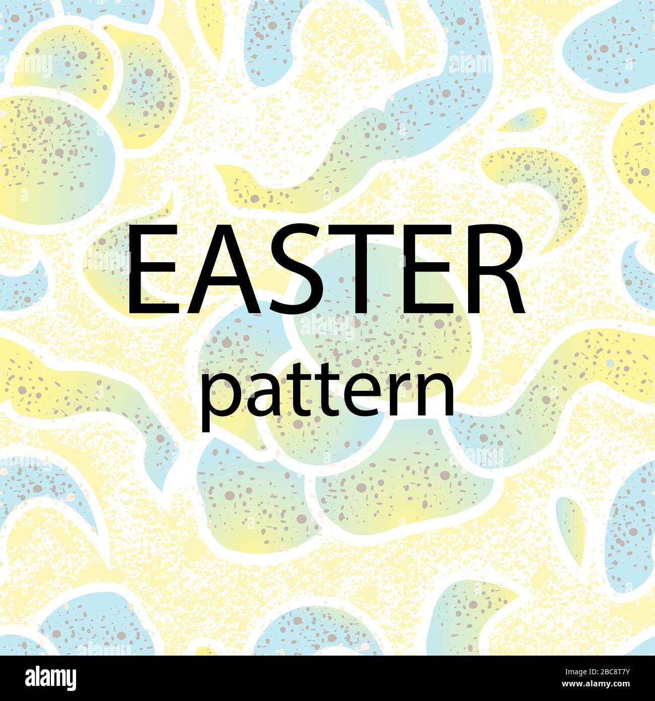 Oster-Vektor nahtlose Textur. Abstraktes zartes Muster Stock Vektor