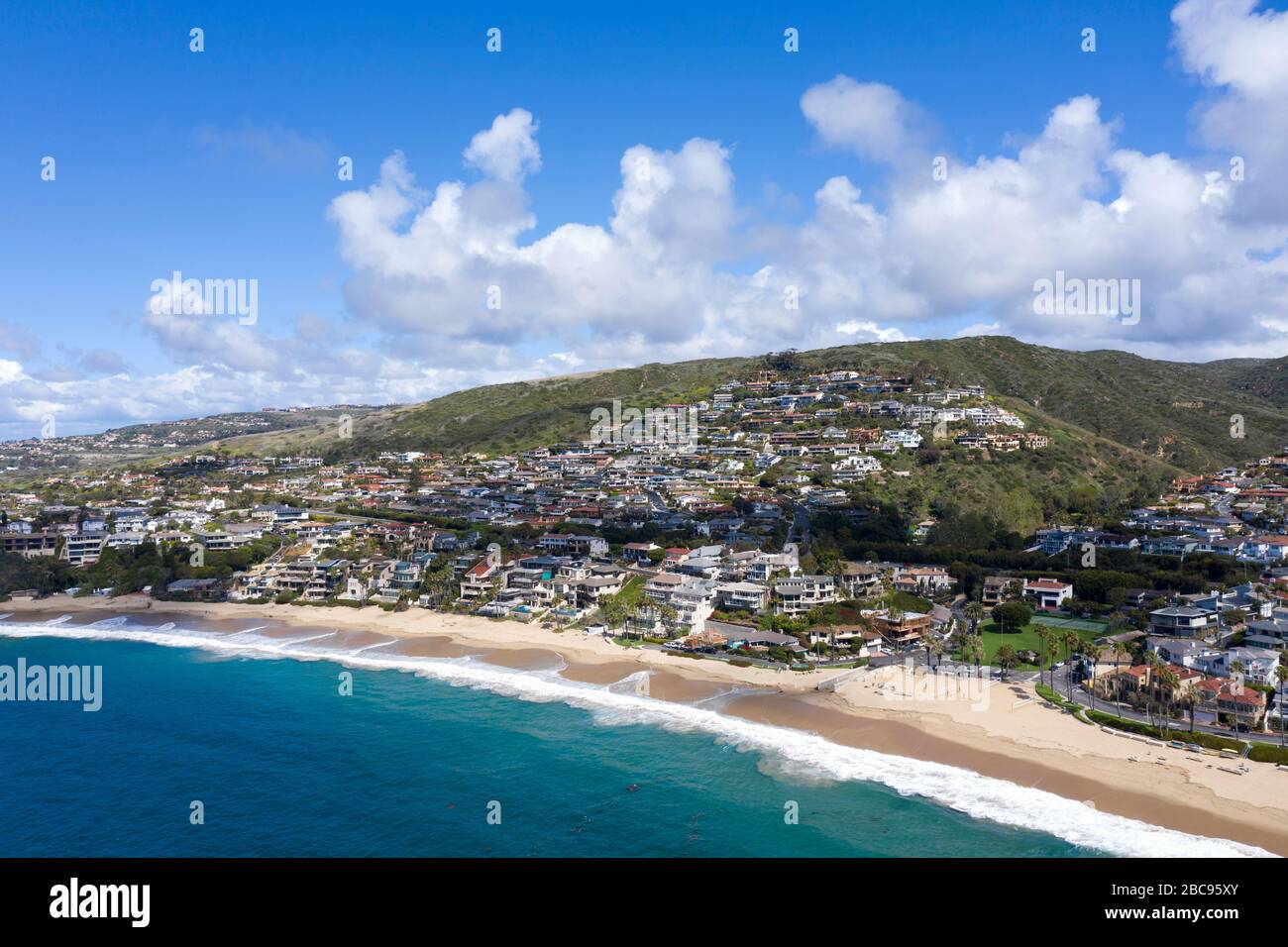 Blick auf die Smaragdbucht, Laguna Beach, Kalifornien Stockfoto