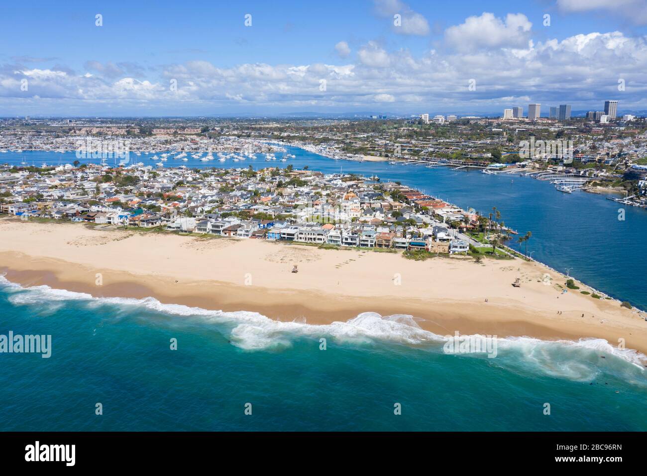 Newport Beach Harbor Stockfoto