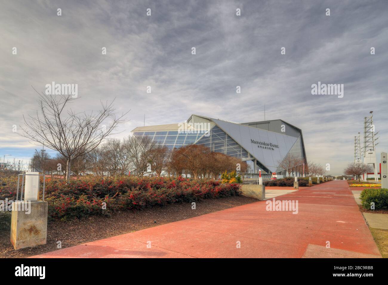 Das Mercedes-Benz Stadium, Heimstadion der NFL Atlanta Falcons Stockfoto