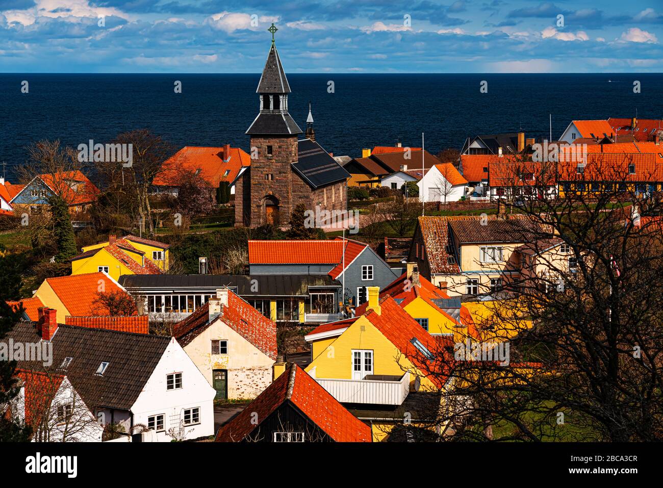 Gudhjem, Insel Bornholm, Dänemark Stockfoto