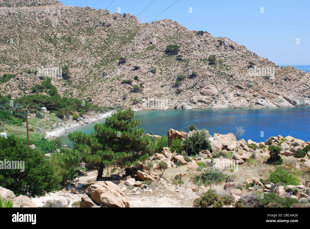 Trapalo Strand, Ikaria Stockfoto