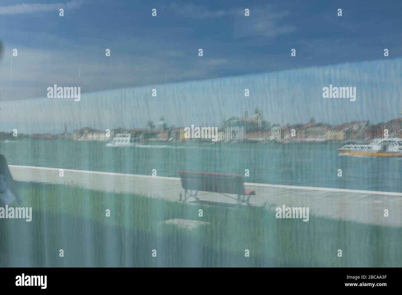 Giudecca Island abseits von Venedig - Harry's Dolci Restaurant - kleine Schwester von Harry's Bar Stockfoto