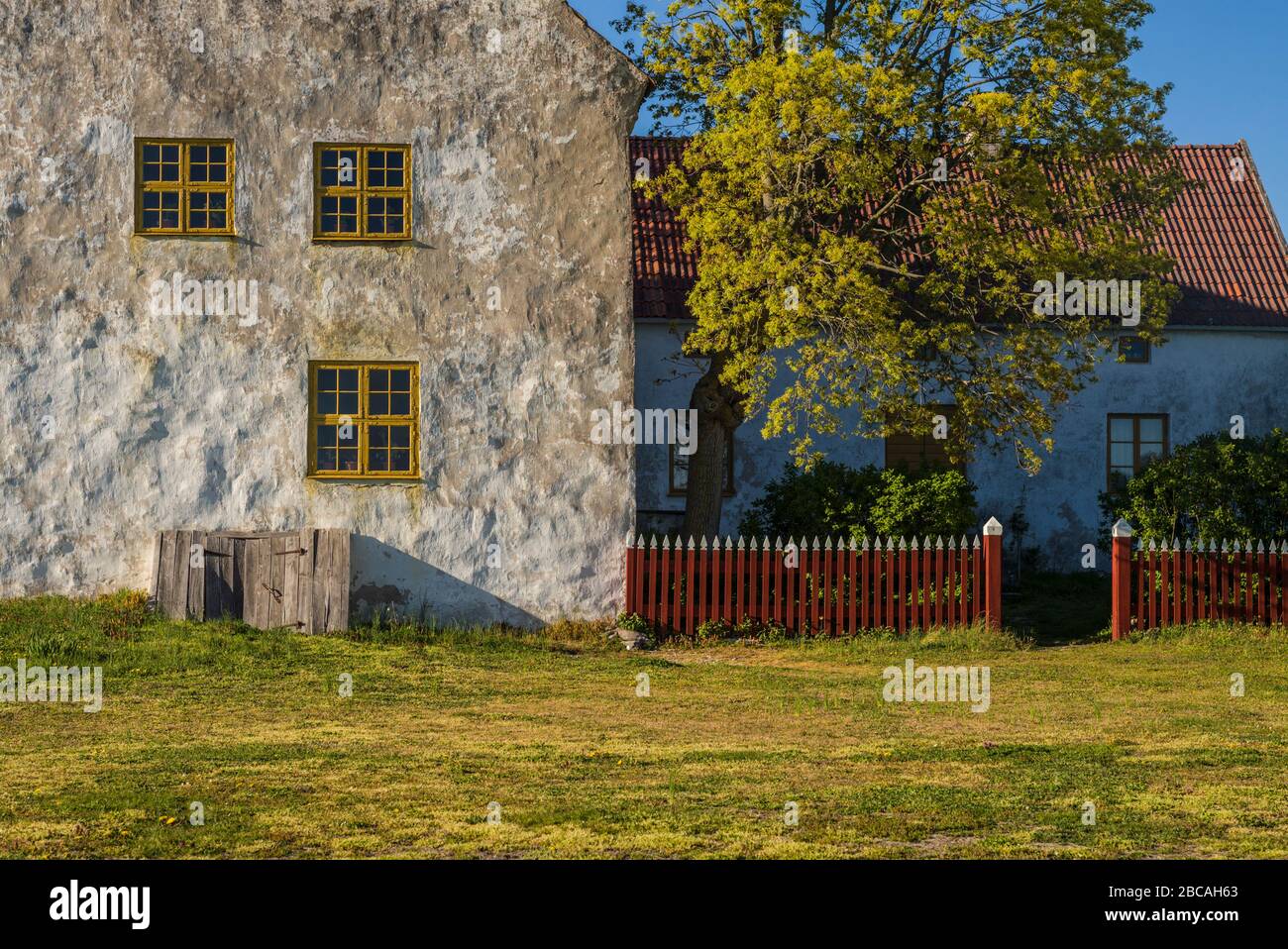 Schweden, Gotland Island, Fleringe, Groddagarden Farm, Altbauernhof aus dem 18. Jahrhundert, Stockfoto