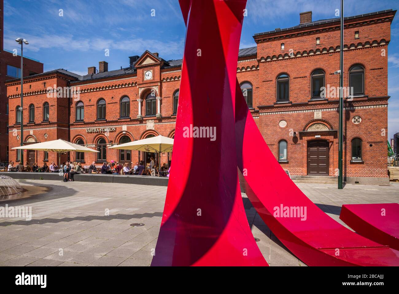 Schweden, Scania, Malmö, Malmö, Malmö Vastra Station Restaurant und Bar im ehemaligen Bahnhof Stockfoto