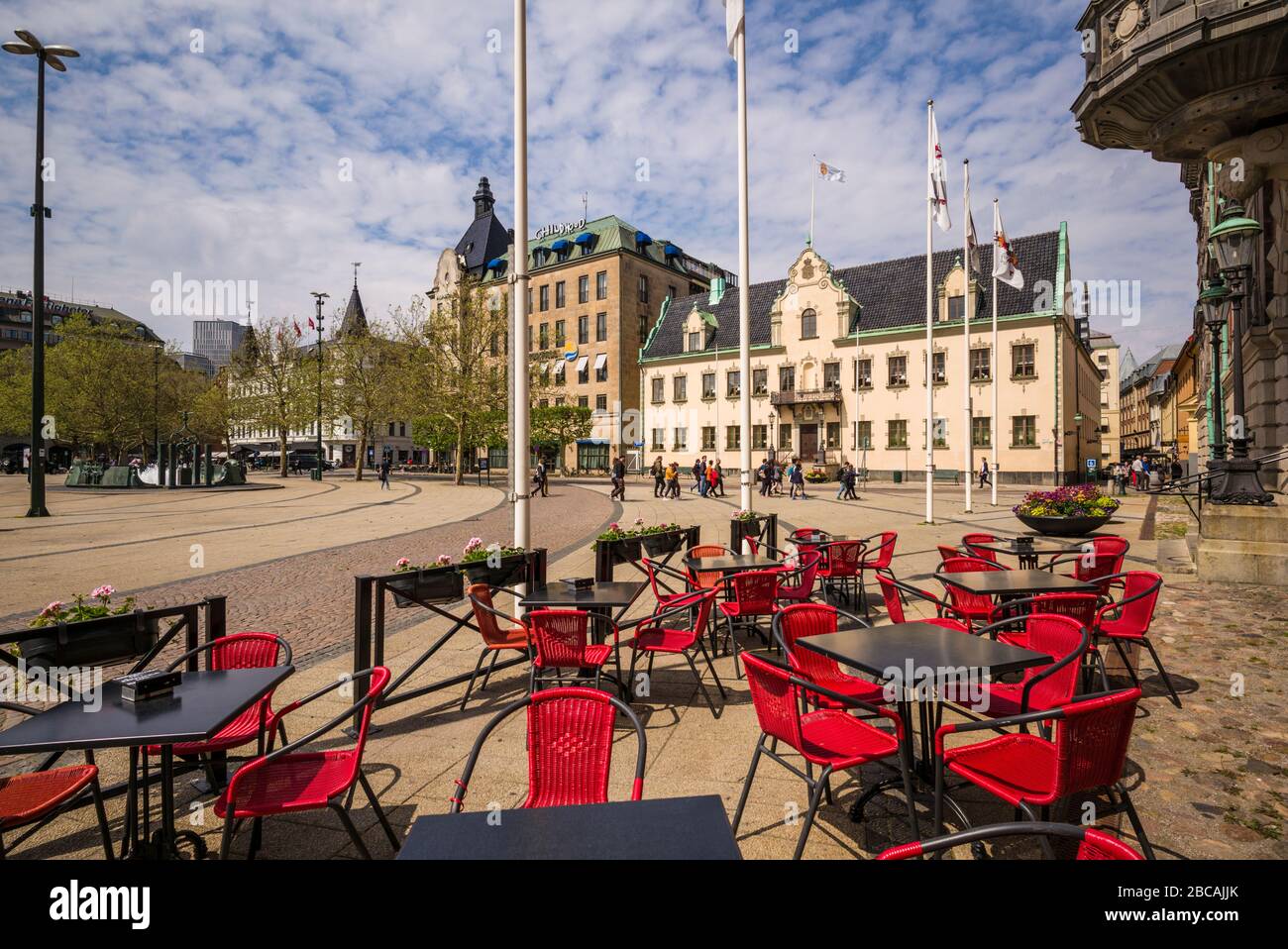 Schweden, Scania, Malmö, Stortorget Platz Stockfoto