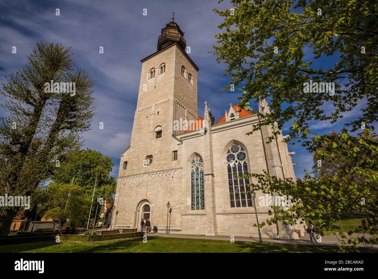 Schweden, Insel Gotland, Visby, Kathedrale Visby Sankta Maria Domkyrka, 12. Jahrhundert, außen Stockfoto