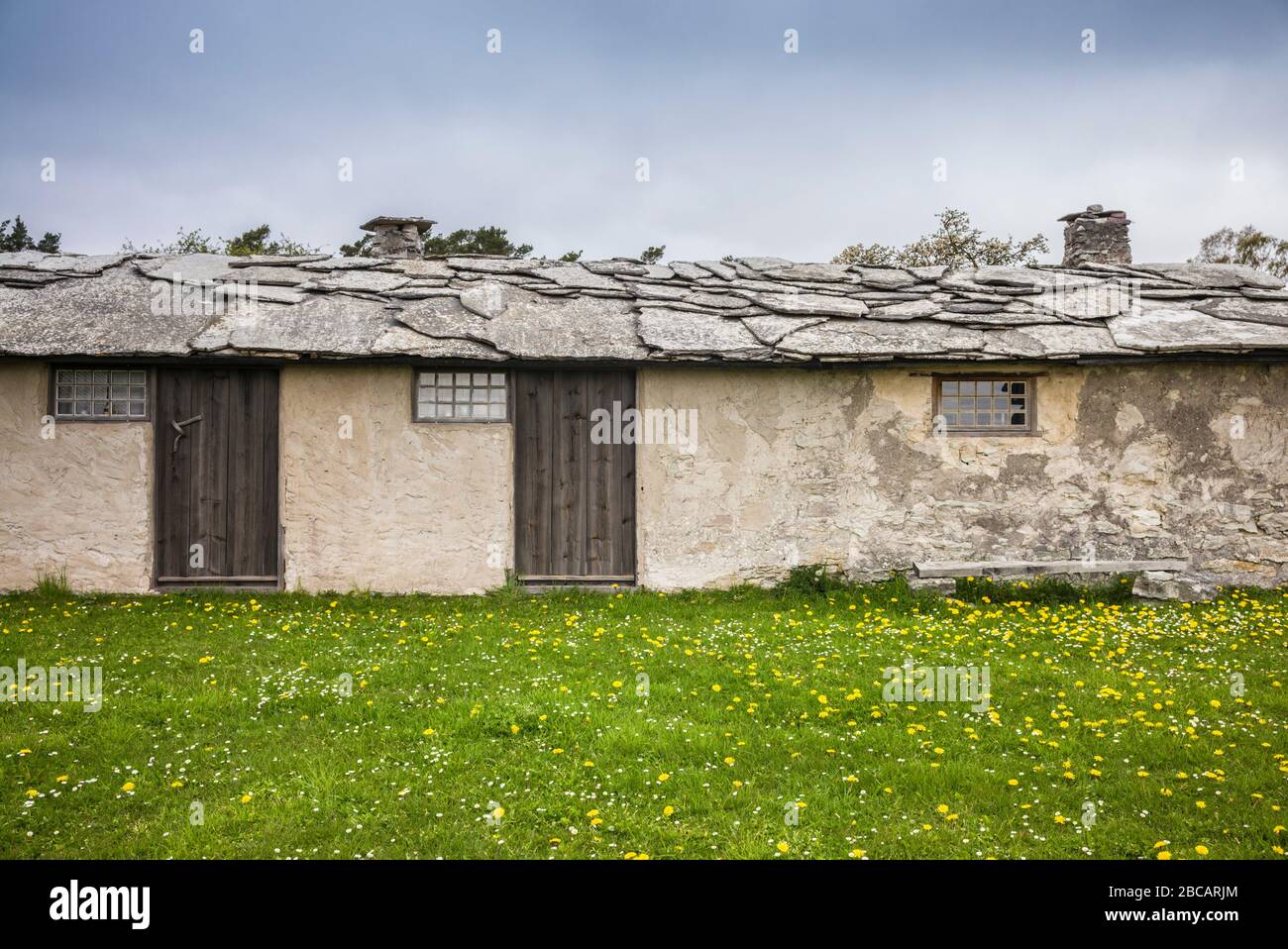 Schweden, Gotland Island, Ljugarn, Angelshake-Details Stockfoto