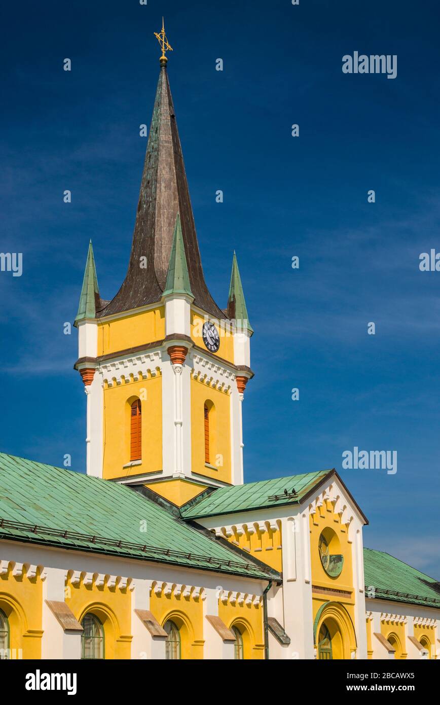 Schweden, Insel Oland, Borgholm, Borgholms Kyrka, Stadtkirche Stockfoto