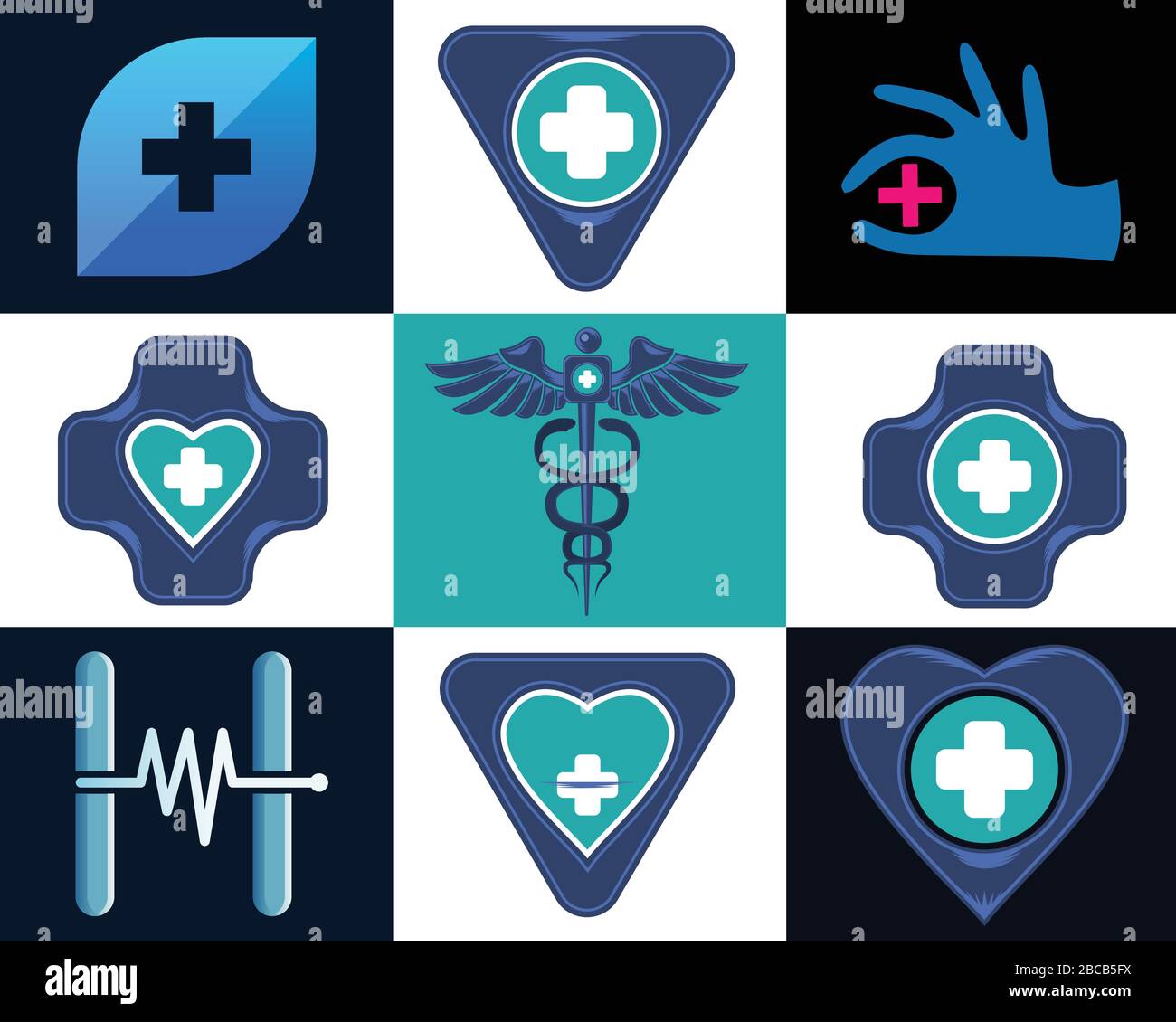Designvorlage für das Health Care Logo Stock Vektor