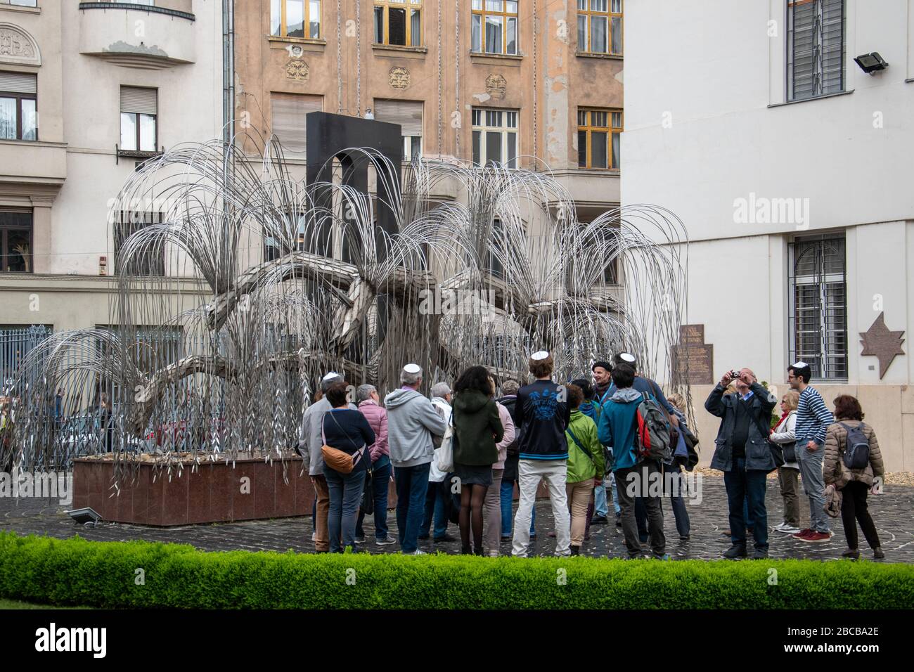 Raoul Wallenberg Holocaust Memorial Park, Synagoge In Der Dohány Straße, Budapest, Ungarn. Stockfoto