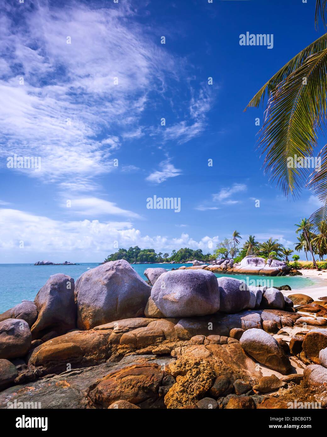 Wunderbare Landschaftsfotos auf Batam Bintan Island Indonesien Stockfoto