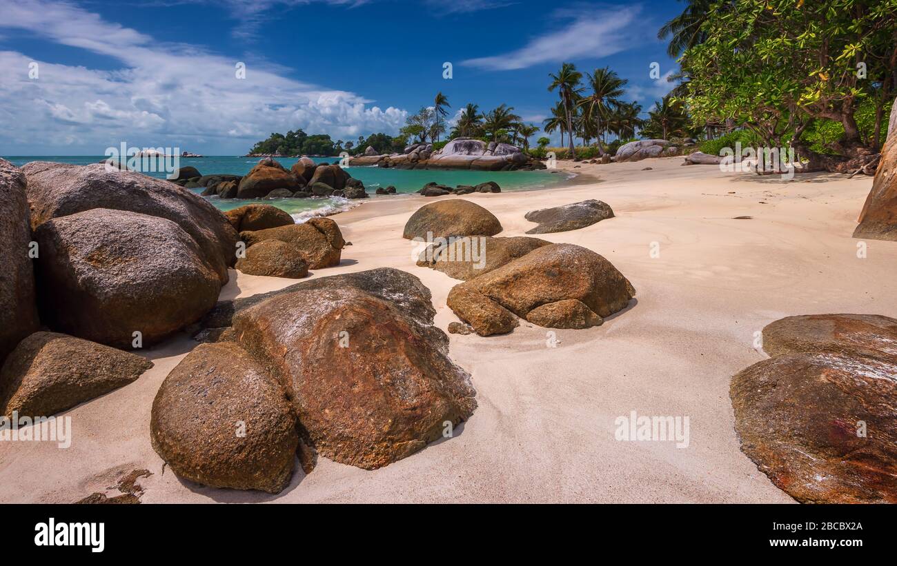 Wunderbare Landschaftsfotos auf Batam Bintan Island Indonesien Stockfoto