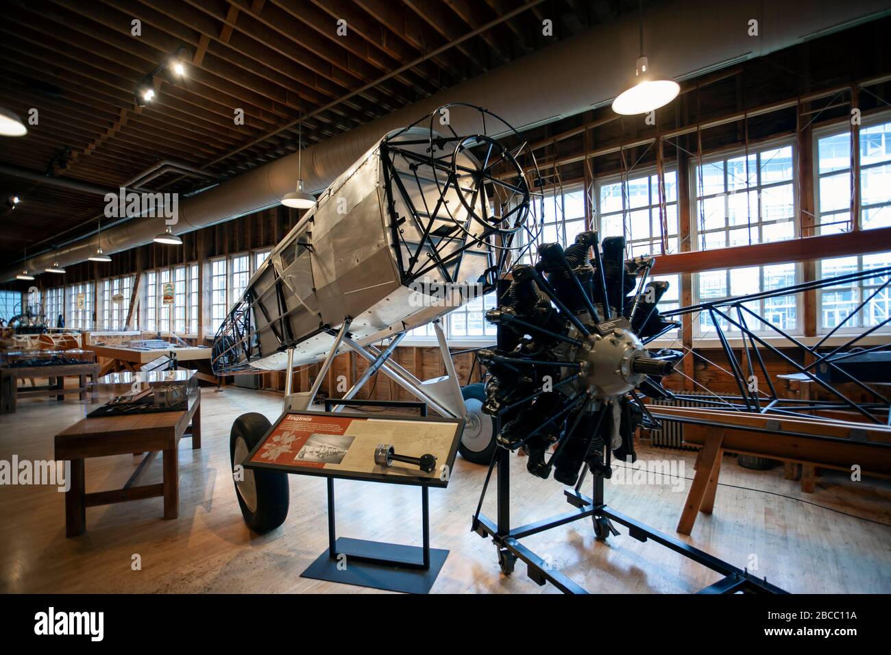 Die Boeing Story Ausstellung.das Museum of Flight.Seattle.USA Stockfoto